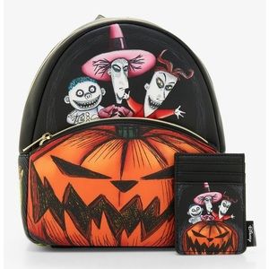Loungefly- Bundle- Oogie's Boys Pumpkin Backpack and Cardholder